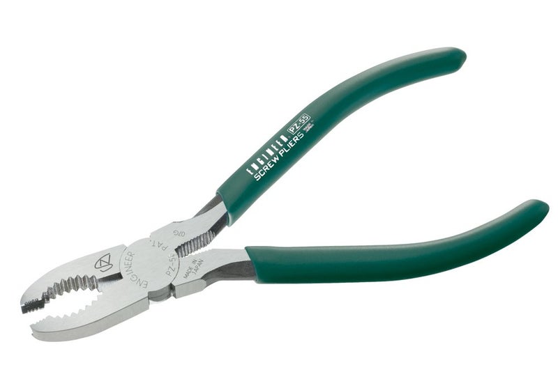 ENGINEER PZ-55 Damaged Screw Removal, Gripping Pliers Screw Extractors with unique vertically serrated jaws, Made in Japan - Image 1